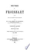 Oeuvres de Froissart: Table analytique des noms historiques