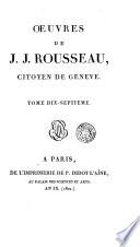 Oeuvres de J. J. Rousseau, 17 (Pieces diverses, 2)