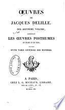 Oeuvres de Jacques Delille