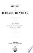 Oeuvres de Jérémie Bentham, jurisconsulte anglais