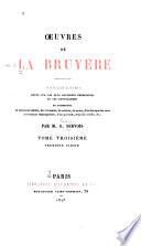 OEuvres de La Bruyère: 2. ptie. Lexique de la langue de La Bruyère, par A. Regnier fils. 1878