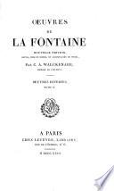 Oeuvres de La Fontaine: Oeuvres diverses, tome 2