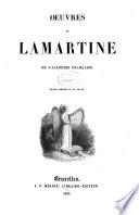 Oeuvres de Lamartine de l'académie Française