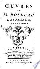 Oeuvres de M. Boileau Despréaux