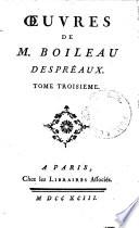 OEUVRES DE M. BOILEAU DESPRÉAUX.