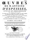 Oeuvres de M. Despeisses