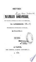 Oeuvres de Maximilien Robespierre
