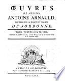 Oeuvres de Messire Antoine Arnauld