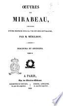 Oeuvres De Mirabeau