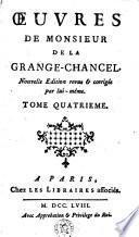 Oeuvres de monsieur De La Grange-Chancel