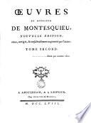 Oeuvres de Monsieur de Montesquieu