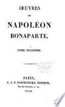 Oeuvres de Napoléon Bonaparte