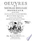 Oeuvres de Nicolas Boileau Despréaux