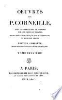 Oeuvres de P. Corneille