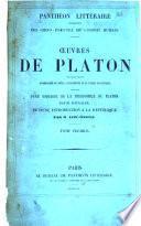 Oeuvres de Platon, 1