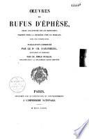 Oeuvres de Rufus d'Ephèse