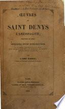 Oeuvres de Saint Denys l'Aréopagite