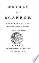 OEUVRES DE SCARRON. Plus correcte que toutes les précédentes