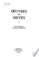 Oeuvres de Sieyès