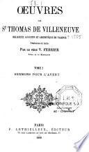 Oeuvres de St Thomas de Villeneuve,...