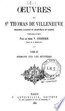 Oeuvres de St Thomas de Villeneuve,...