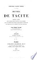 Oeuvres de Tacite: Annales, livres XI-XVI. Res gestae divi Augusti; Claudii imperatoris oratio