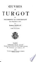 Oeuvres de Turgot et documents le concernant