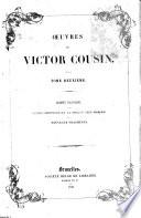 Oeuvres de Victor Cousin