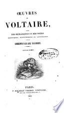 Oeuvres de Voltaire avec des remarques et des notes historiques, scientifiques et littéraires
