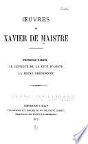 Oeuvres de Xavier de Maistre...
