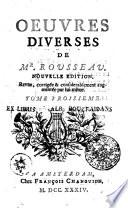 OEUVRES DIVERSES DE MR. ROUSSEAU.