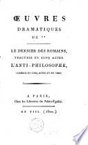 Oeuvres dramatiques de **