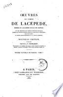 Oeuvres du Comte de Lacepede