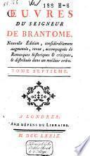 Oeuvres du seigneur de Brantome