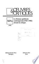 Oeuvres et critiques