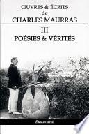 OEuvres et Écrits de Charles Maurras III