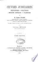 Oeuvres judiciaires