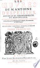 Oeuvres où toutes les plus importantes matières du droict romain sont méthodiquement expliquées et accommodées au droit françois