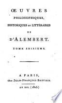 Oeuvres philosophiques, historiques et littéraires