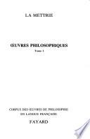 Oeuvres philosophiques
