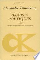 Oeuvres poétiques