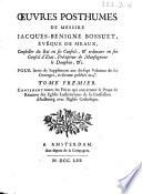 Oeuvres posthumes de messire Jacques-Bénigne Bossuet