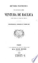 Oeuvres posthumes du Révérend Père Ventura de Raulica, ancien général de l'ordre des Théatins