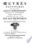 Oeuvres posthumes
