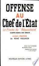 Offense au Chef de l'État