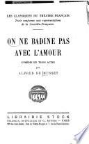 On ne badine pas avec l'amour