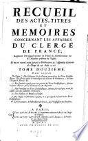 On traite 1° Des Collateurs, et des Patrons particuliers des Titres Ecclesiastiques. Des Droits utiles et honorifiques des Patrons et Fondateurs; de leurs Charges et Devoirs etc. 2° Des Qualites requises pour etre pourvu des Titres Ecclesiastiques, suivant les saints Decrets, et les Ordonnances du Royaume. 3° Des Provisions de Titres Ecclesiastiques, obtenues soit du Pape, ou de ses Legats, soit des Collateurs Ordinaires. 4° Des Elections et Benefices Electifs. 5° Des Regles et Formalites requises, en ce qui regarde l'execution des Titres Ecclesiastiques. 6° Des Procedures, et Instructions des Proces, sur le Possessoire des Benefices
