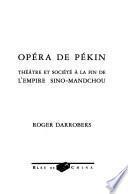 Opéra de Pékin