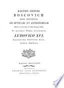 Opera Pertinentia Ad Opticam, Et Astronomiam
