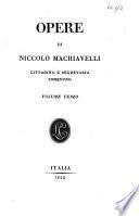 Opere di Niccolò Machiavelli